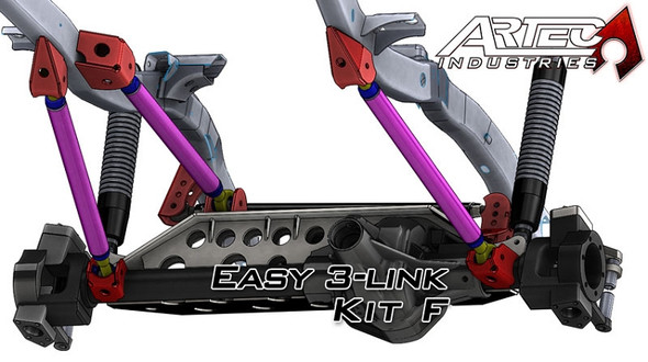 Easy 3 Link Kit F for Artec Trusses Yes Outside Frame Chevy / Ford 78-79 Front Driver Rear Passenger Artec Industries
