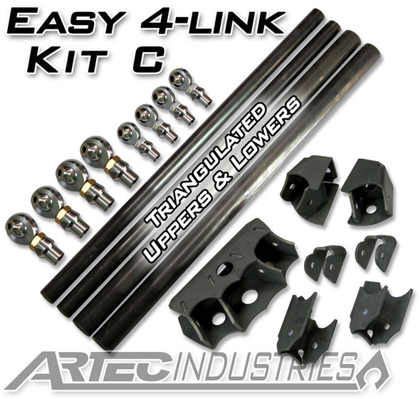 Easy 4 Link Kit C No Tube 7/8 Inch and 1.25 Inch Rod Ends Artec Industries