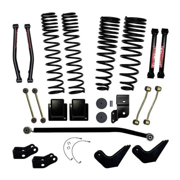 4.5 Inch Dual Rate Long Travel Coil Spring Lift Kit with Shock Extensions 2020-2022 Jeep Gladiator JT Rubicon Skyjacker