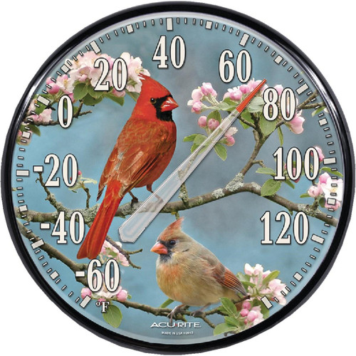01924 - Acurite 12-1/2" Fahrenheit -60 To 140 Outdoor Wall Thermometer