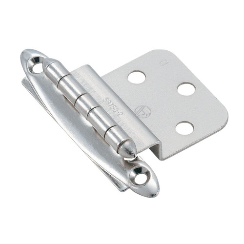BPR341726 - Amerock Polished Chromium 3/8 In. Non Self-Closing Inset Hinge, (2-Pack)
