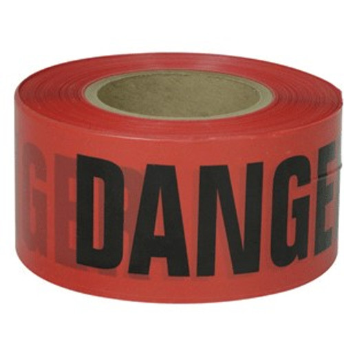 B3102R21 - Barricade Tape, Gauge: 2 Mil, Verbiage: Danger, Color: Red, Size: 3" x 1000' 12 rolls per case, 32 cases per pallet