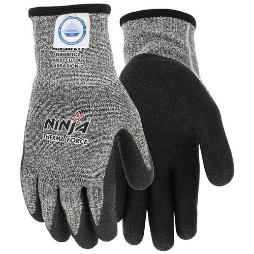 N9690TCS - Cut Resistant Gloves, Ninja, Dyneema/Acrylic, Small, Black