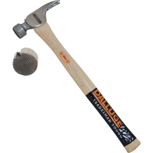 02110 - Dalluge 21 Oz. Milled-Face Framing Hammer with Hickory Handle