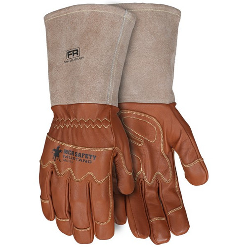 MU3644M - Drivers Gloves, Mustang, Medium, Leather, Brown