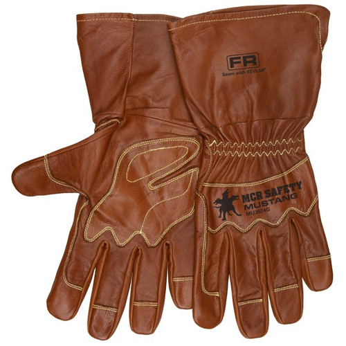 MU3624GXL - Drivers Gloves, Mustang, X-Large, Leather, Brown, 12 Inch L