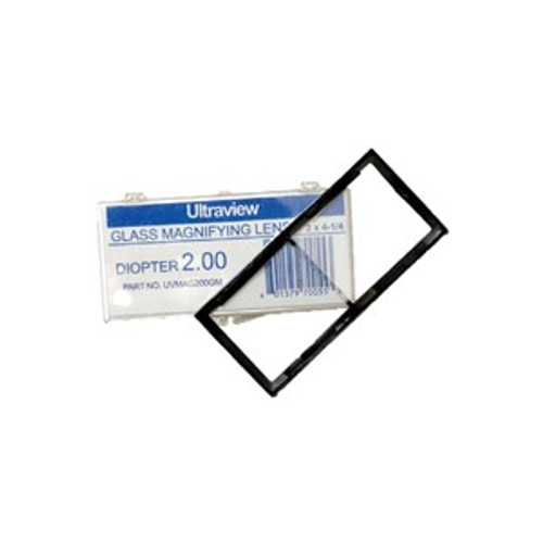 UVMAG075GM - Dynaflux Glass Magnifying Lens, Size: 2" x 4-1/4", Magnification: .75, Packaging Qty: 6
