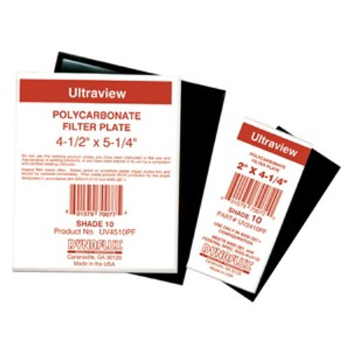 UV2412PF - Dynaflux Plastic Filter Plates, Size: 2" x 4-1/4", Shade: 12, Packaging Qty: 50