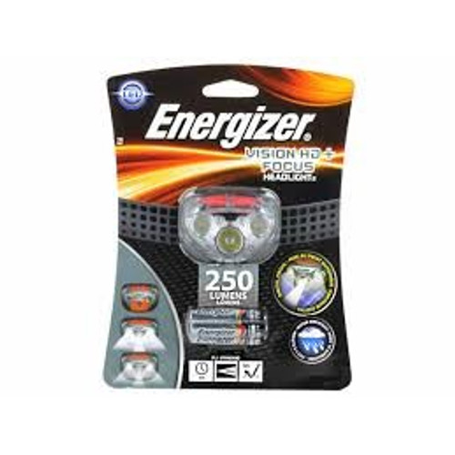 HDDIN32E - Energizer Vision Heavy Duty + Focus Industrial Headlight, LED, 3-AAA Batteries, Packaging Qty: 4 per Case