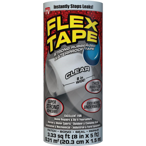 TFSCLRR0805 - Flex Tape 8 In. x 5 Ft. Repair Tape, Clear
