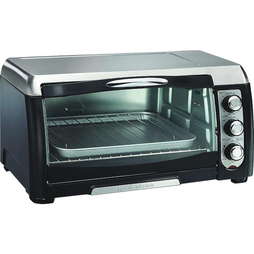 31330D - Hamilton Beach 6-Slice Stainless Steel Toaster Oven