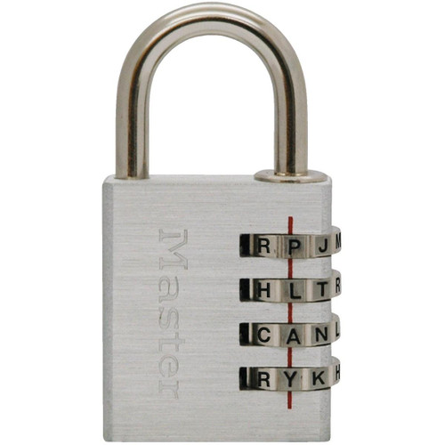 643DWD - Master Lock 1-9/16 In. Brushed Aluminum Combination Padlock