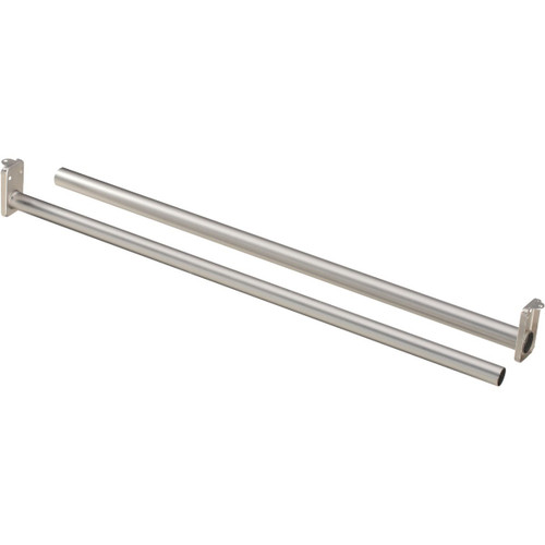S840264 - National 72 In. To 120 In. Adjustable Closet Rod, Satin Nickel