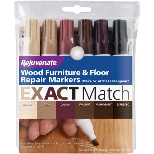 RJ6WM - Rejuvenate Exact Match Natural Wood Furniture & Floor Marker (6-Pack)