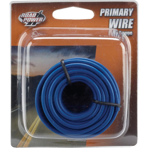 55668233 - ROAD POWER 24 Ft. 16 Ga. PVC-Coated Primary Wire, Blue