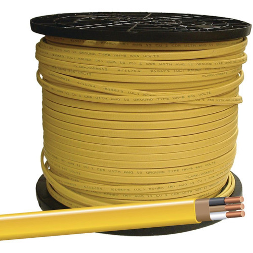 28828272 - Romex 400 Ft. 12/2 Solid Yellow NMW/G Electrical Wire