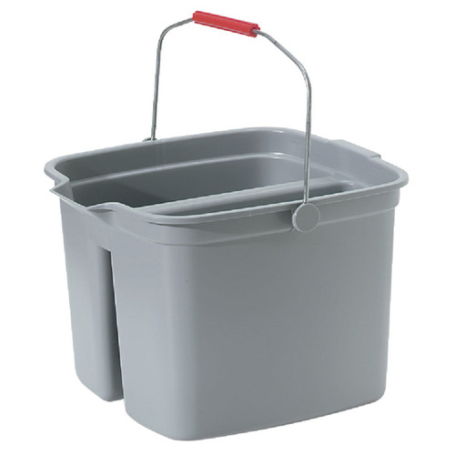 FG261700GRAY - Rubbermaid Commercial 17 Qt. Gray Divided Bucket