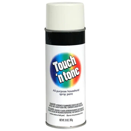 55280830 - Rust-Oleum Touch 'n Tone All-Purpose Aerosol Spray Paint, Size: 10 oz, Color: Flat White, Package Qty: 6 per case