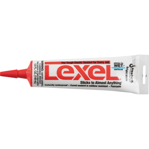 13043 - Sashco Lexel 5 Oz. VOC Caulk Polymer Sealant, Bright White