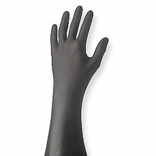 7700PFTL - SHOWA¨ N-DEX¨ 7700PFT Disposable, powder-free, accelerator-free, textured fingertip, nitrile, 9 1/2", 4-mil, rolled cuff, black/large, 50 gloves per box, 20 boxes per case