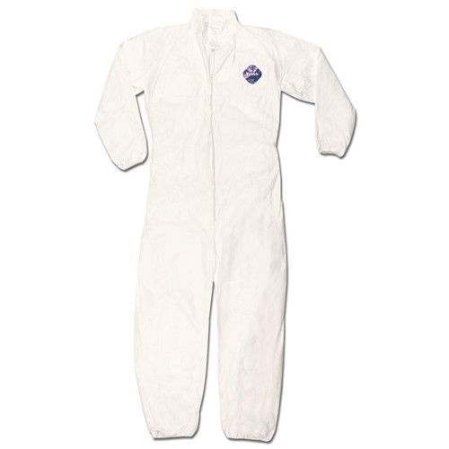 TY125SL - Tyvek Coverall w/collar, zipper front, elastic sleeves/ankles