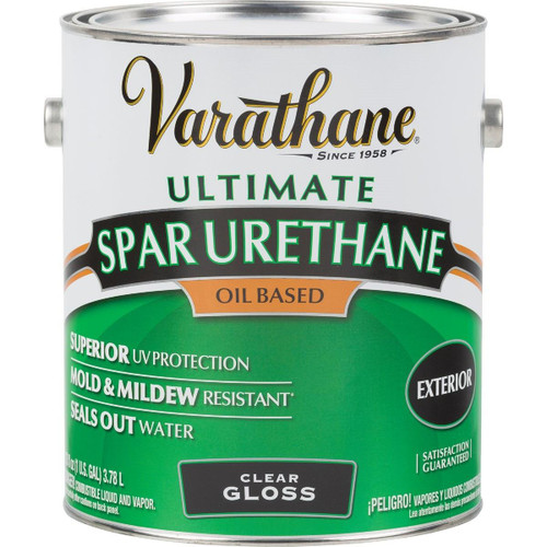 9231 - Varathane Gloss Clear Exterior Spar Urethane, 1 Gal.