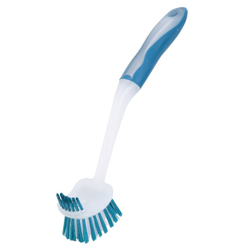 645613 White and Blue Dish and Sink Brush