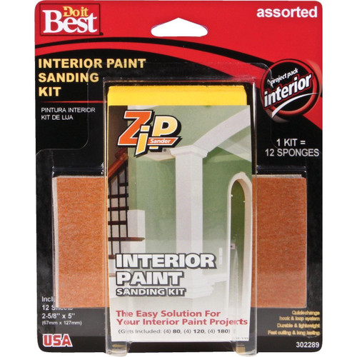 7227004 Zip Sander Paint Hand Interior Sanding Kit