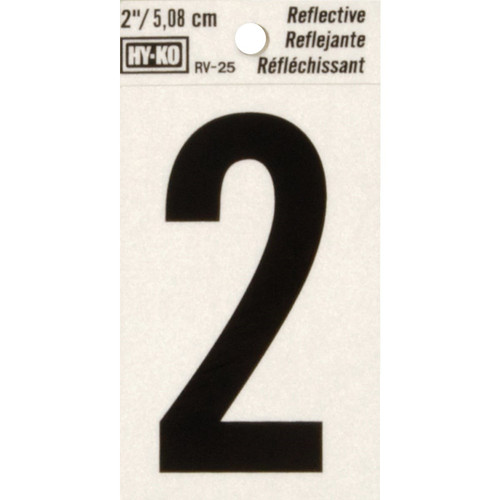 RV-25/2 - Hy-Ko Vinyl 2 In. Reflective Adhesive Number Two