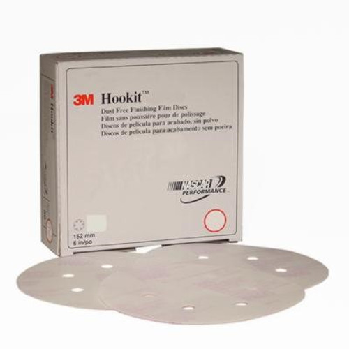 7000045651 - 3M(TM) Hookit(TM) Film Dust Free Disc 260L, 5 in x NH Die# 500FH P800, 100 discs per box 4 boxes per case
