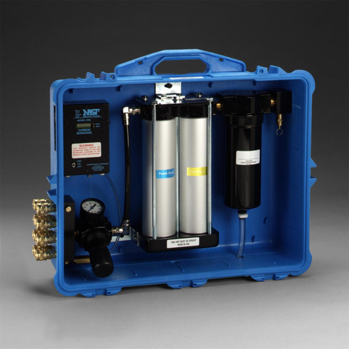 7000052147 - 3M(TM) Portable Compressed Air Filter and Regulator Panel 256-02-01, 100 cfm, 8 outlets, with Carbon Monoxide Monitor  1/Case