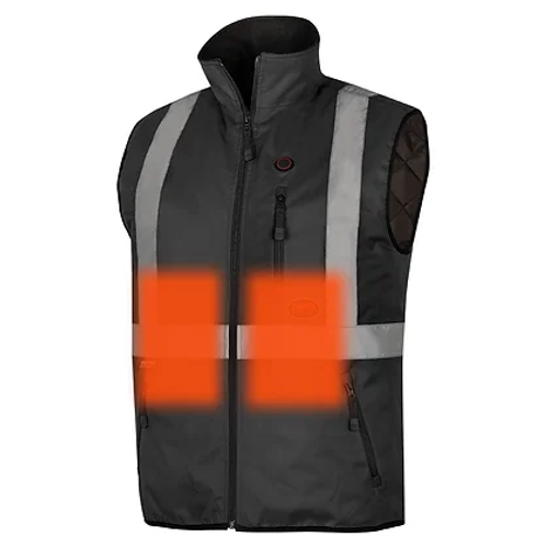 V1210270U-4XL - Heated Safety Vest, Black, 4X-Large