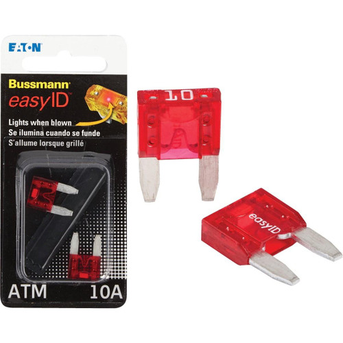BP/ATM-10ID - Bussmann 10-Amp 32-Volt ATM Blade Automotive Fuse (2-Pack)