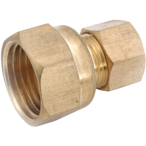 750066-1012 - Anderson Metals 5/8 In. x 3/4 In. Brass Union Compression Adapter