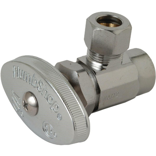 R19X C1 - BrassCraft 1/2 In. Nominal Sweat Inlet x 3/8 In. O.D. Tub Sweat Angle Valve