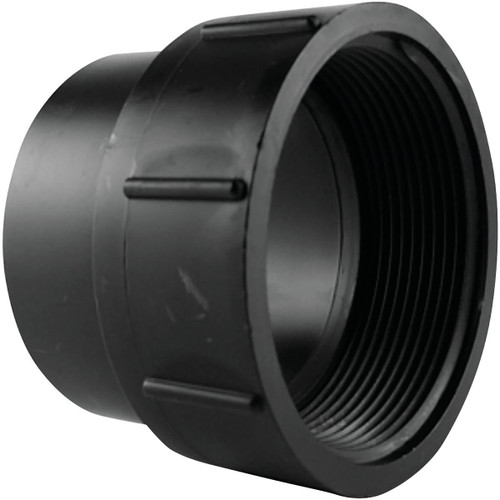 ABS 00105  1000HA - Charlotte Pipe 3 In. Spigot x FIP Fitting ABS Cleanout