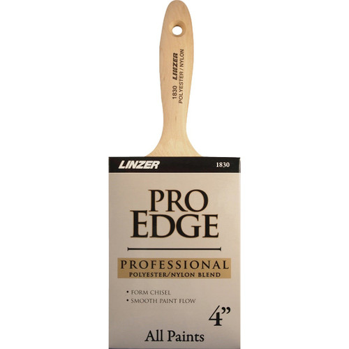 1830 0400 - Linzer Pro Edge 4 In. Flat Wall Paint Brush