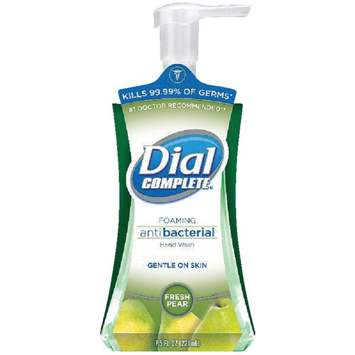 DIA 02934CT - Dial Complete 7.5 Oz. Pear Antibacterial Foaming Hand Soap
