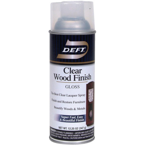 DFT010/54 - Deft 12.25 Oz. Gloss Clear Wood Finish Interior Spray Lacquer