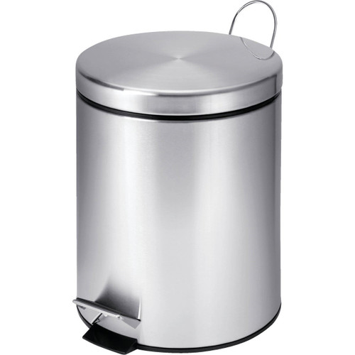 TRS-01449 - Honey Can Do 5 Liter Stainless Steel Step-On Wastebasket