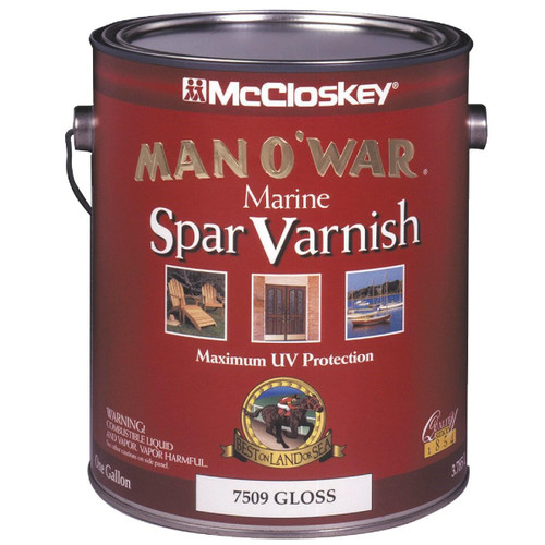 080.0007509.007 - McCloskey Man O'War Gloss Spar Marine Interior & Exterior Varnish, Gallon