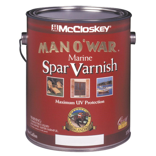 080.0007507.007 - McCloskey Man O'War Semi-Gloss Marine Interior & Exterior Varnish, Gallon