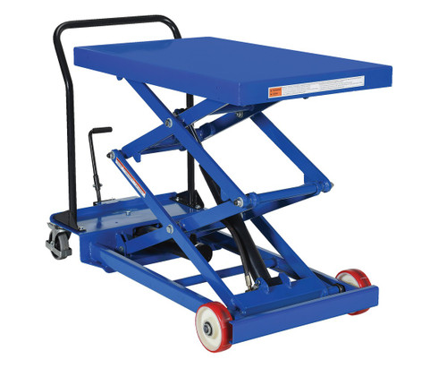 Vestil - CART-1000-D-FR - 24x40.5 Prem. Dbl. Scissor Cart 1k