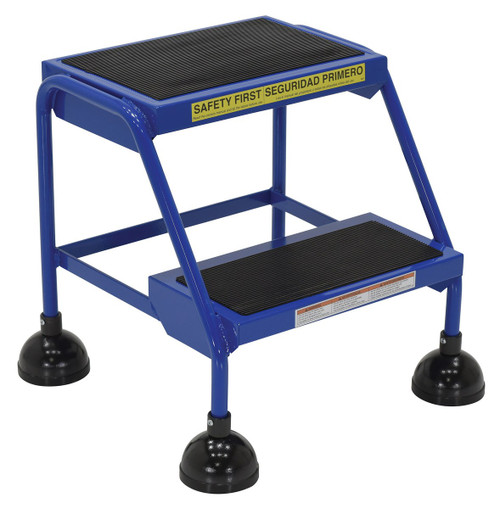 Vestil - LAD-2-B - 2 Step Spring Loaded Ladder Blue