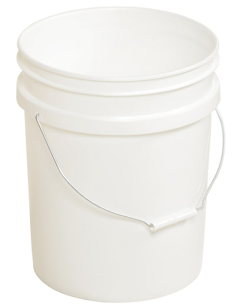 Vestil - PAIL-54-PWS - 5G Open Head Pail Stl Hndl White