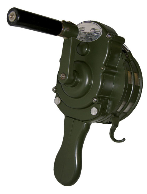 Vestil - SIREN-100-GN - Steel Hand Crank Siren Army Green