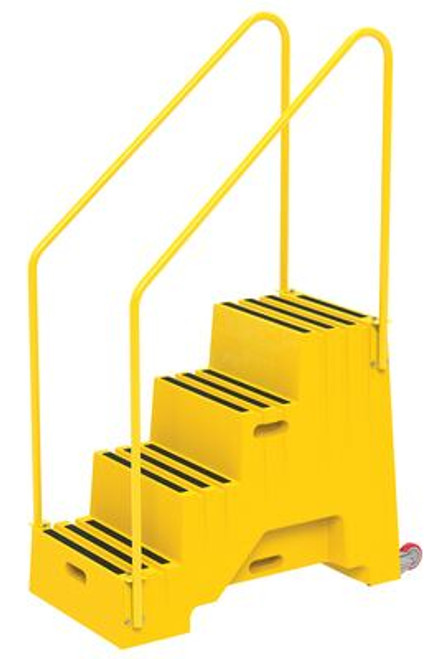 Vestil - VST-4-Y - 4-Step Poly Step Stool Yellow