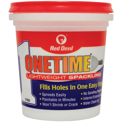 0548 Red Devil Onetime 1 Pt. Lightweight Acrylic Spackling Compound