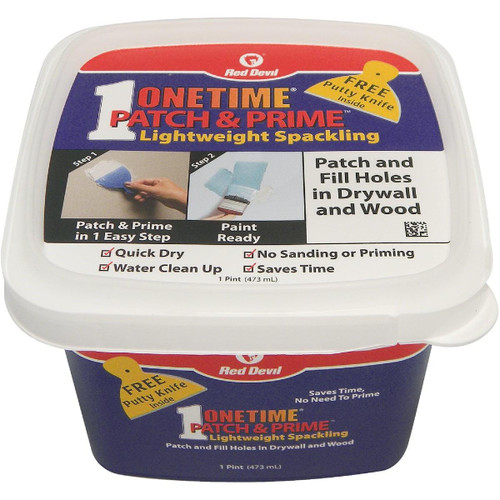 0540 Red Devil Onetime 1 Pt. Lightweight Acrylic Patch & Prime Spackling