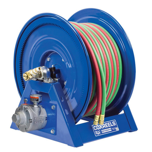 Hose Reel, 1275W, 3/8 Inch ID, 150 ft Hose L, Steel, Motor